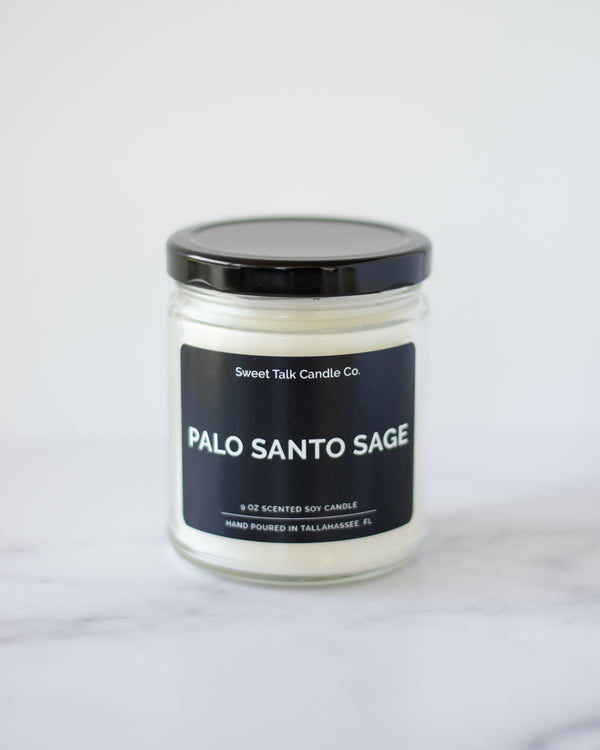 Palo Santo + Sage Coconut Soy Massage Candle