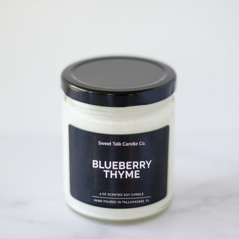 Blueberry + Thyme Coconut Soy Massage Candle