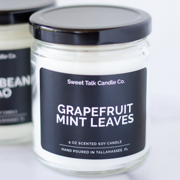 Grapefruit + Mint Coconut Soy Massage Candle