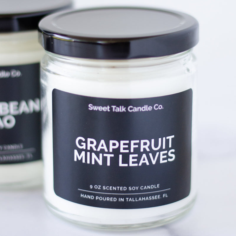 Grapefruit + Mint Coconut Soy Massage Candle