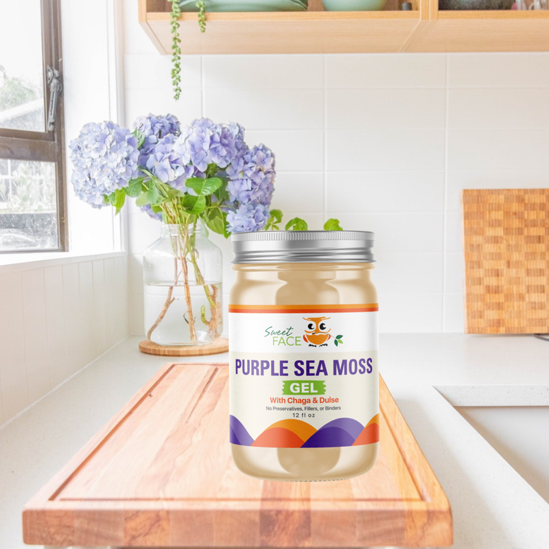 Purple Sea Moss Gel W/ Mushrooms – SweetoFace